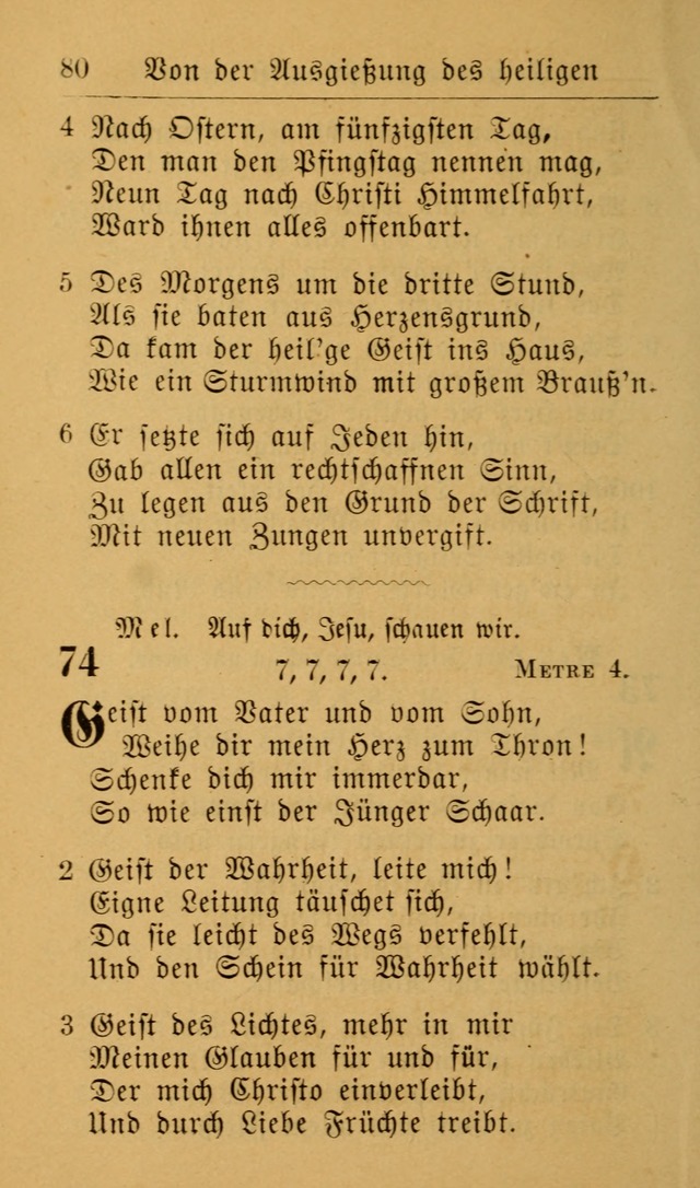 Die allgemeine Lieder-Sammlung zum privat und öffentlichen Gottes-Dienst: mit fleiß zusammengetragen (2nd Aufl.) page 80