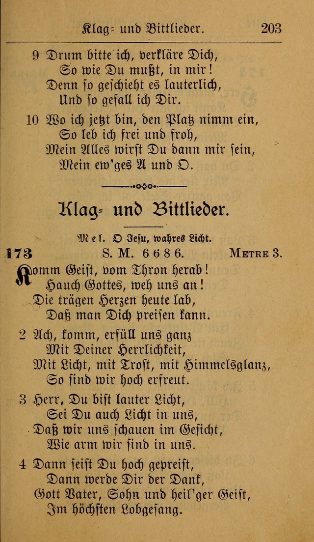 Allgemeine Lieder-Sammlung: zum Gebrauch für den privaten und öffentlichen Gottesdienst. (6th Aufl.) page 209