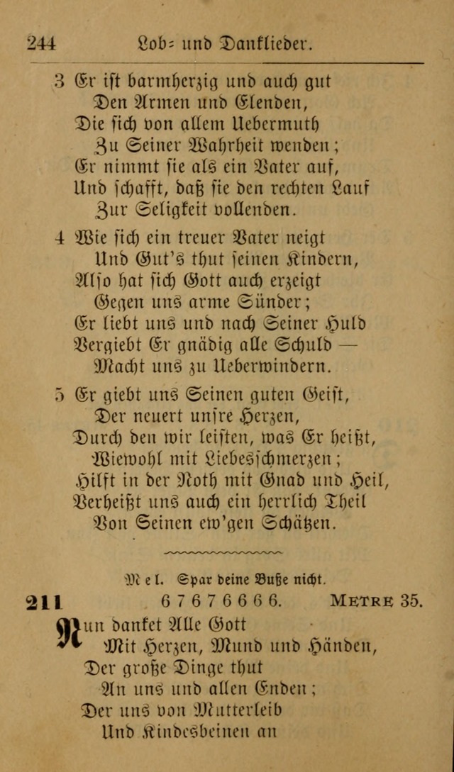 Allgemeine Lieder-Sammlung: zum Gebrauch für den privaten und öffentlichen Gottesdienst. (6th Aufl.) page 250