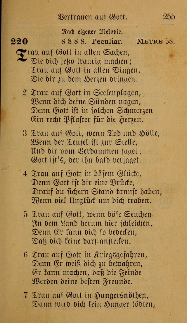 Allgemeine Lieder-Sammlung: zum Gebrauch für den privaten und öffentlichen Gottesdienst. (6th Aufl.) page 261