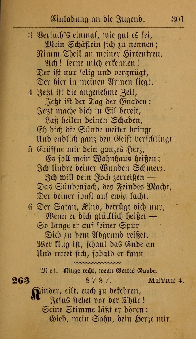 Allgemeine Lieder-Sammlung: zum Gebrauch für den privaten und öffentlichen Gottesdienst. (6th Aufl.) page 307