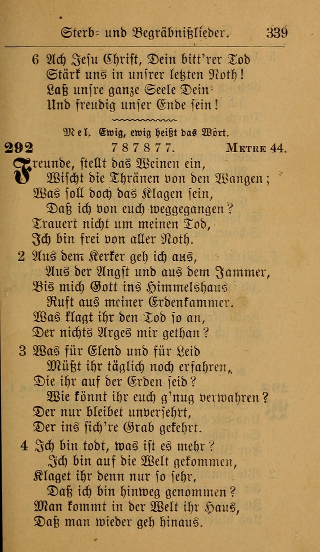 Allgemeine Lieder-Sammlung: zum Gebrauch für den privaten und öffentlichen Gottesdienst. (6th Aufl.) page 345