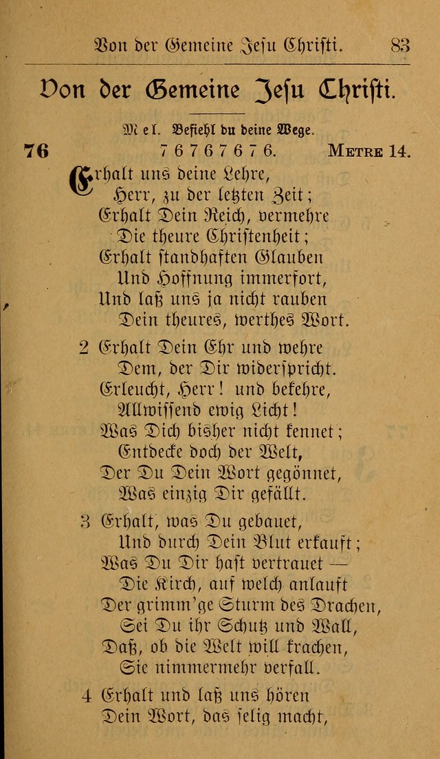 Allgemeine Lieder-Sammlung: zum Gebrauch für den privaten und öffentlichen Gottesdienst. (6th Aufl.) page 87