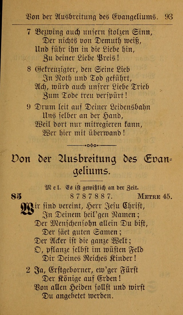 Allgemeine Lieder-Sammlung: zum Gebrauch für den privaten und öffentlichen Gottesdienst. (6th Aufl.) page 99