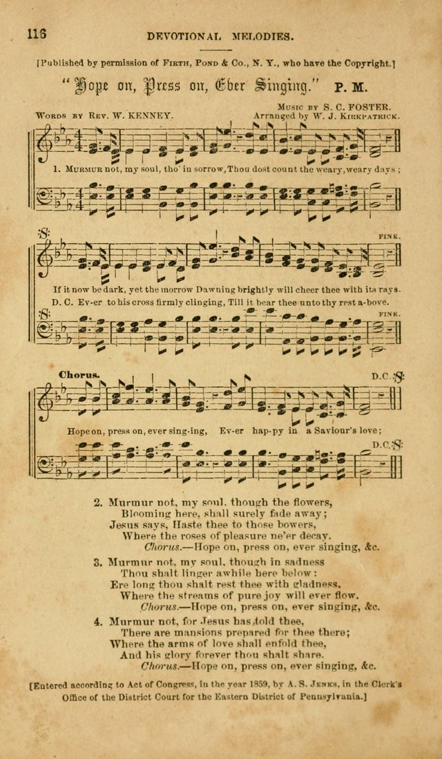 Devotional Melodies: or, a collection of original and selected tunes and hymns, designed for congregational and social worship. (2nd ed.) page 123