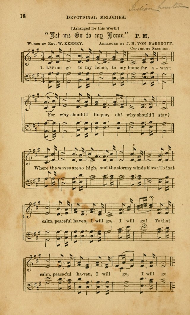Devotional Melodies: or, a collection of original and selected tunes and hymns, designed for congregational and social worship. (2nd ed.) page 25