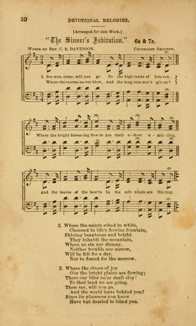 Devotional Melodies: or, a collection of original and selected tunes and hymns, designed for congregational and social worship. (2nd ed.) page 37