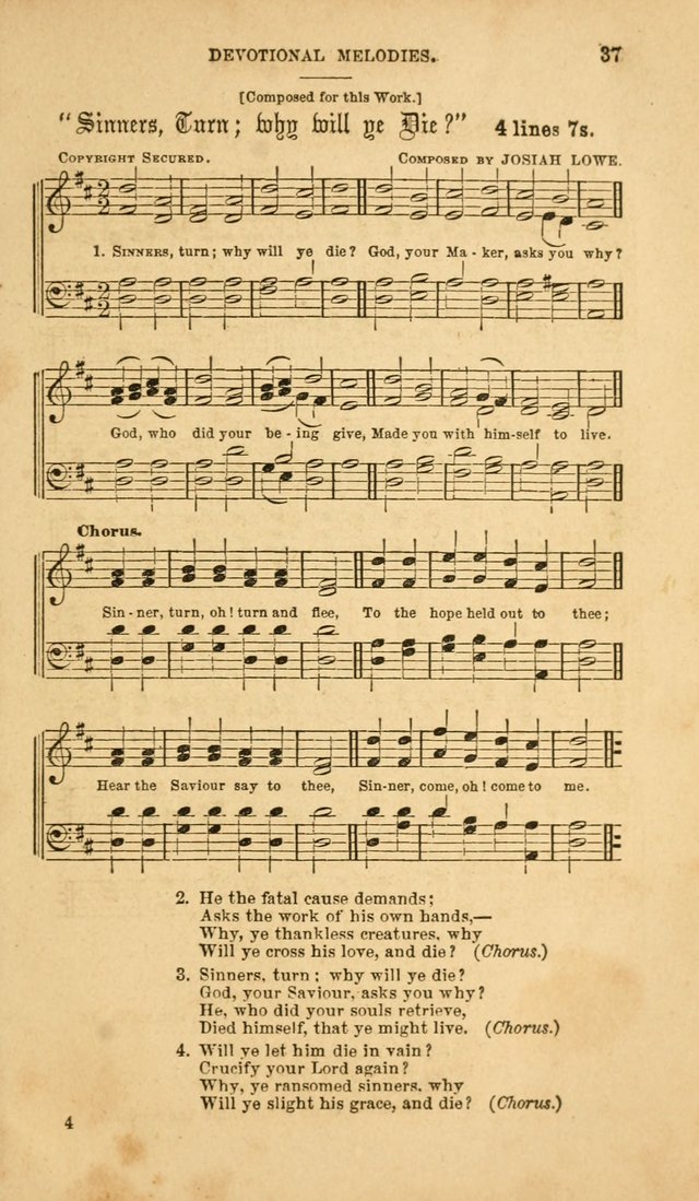 Devotional Melodies: or, a collection of original and selected tunes and hymns, designed for congregational and social worship. (2nd ed.) page 44