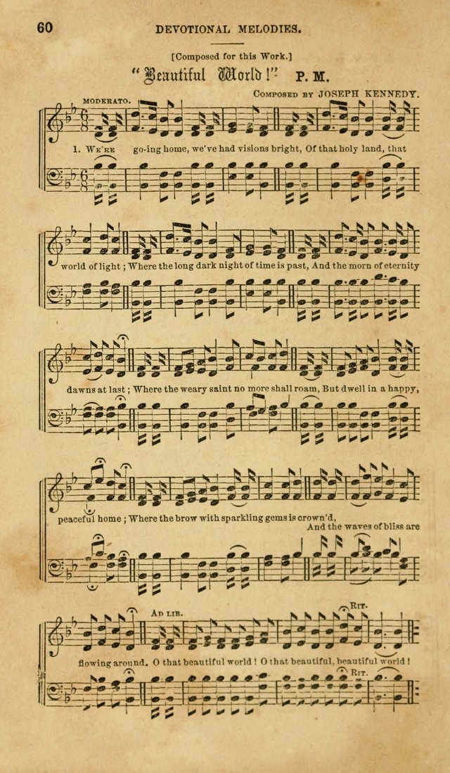 Devotional Melodies: or, a collection of original and selected tunes and hymns, designed for congregational and social worship. (2nd ed.) page 67