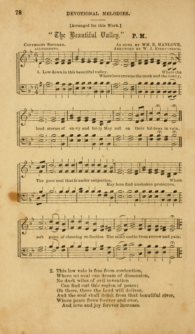 Devotional Melodies: or, a collection of original and selected tunes and hymns, designed for congregational and social worship. (2nd ed.) page 85