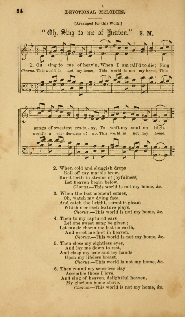 Devotional Melodies: or, a collection of original and selected tunes and hymns, designed for congregational and social worship. (2nd ed.) page 91