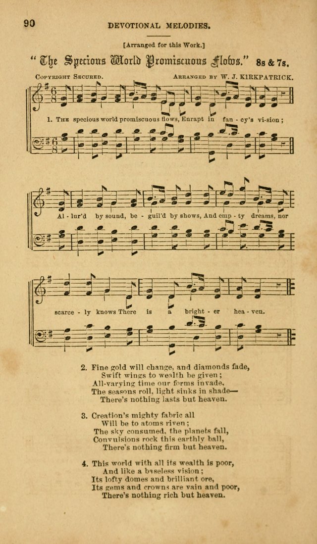 Devotional Melodies: or, a collection of original and selected tunes and hymns, designed for congregational and social worship. (2nd ed.) page 97