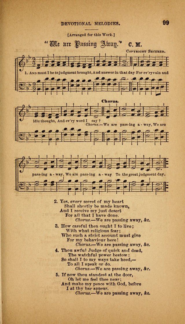 Devotional Melodies; or, a collection of original and selected tunes and hymns, designed for congregational and social worship. (3rd ed.) page 100