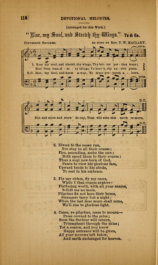 Devotional Melodies; or, a collection of original and selected tunes and hymns, designed for congregational and social worship. (3rd ed.) page 119