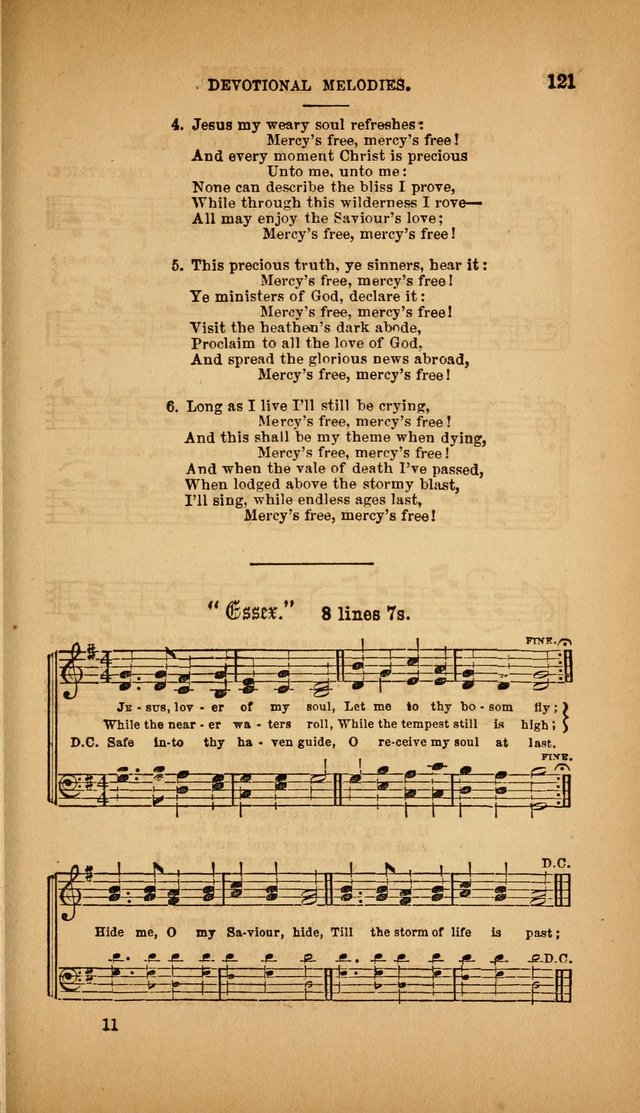 Devotional Melodies; or, a collection of original and selected tunes and hymns, designed for congregational and social worship. (3rd ed.) page 122