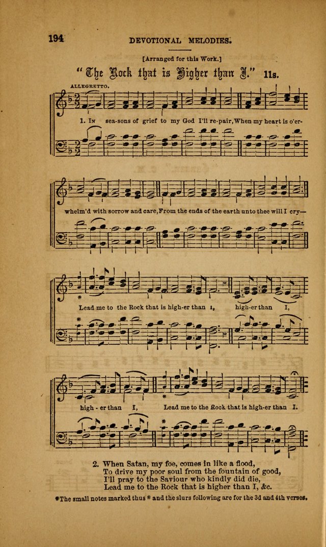 Devotional Melodies; or, a collection of original and selected tunes and hymns, designed for congregational and social worship. (3rd ed.) page 195