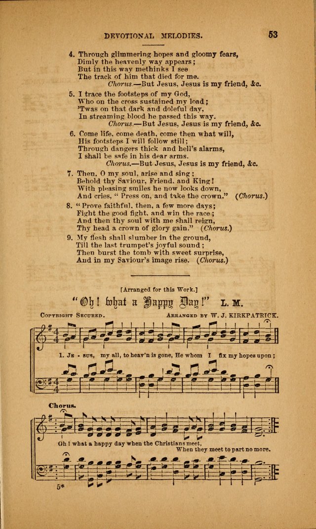 Devotional Melodies; or, a collection of original and selected tunes and hymns, designed for congregational and social worship. (3rd ed.) page 54