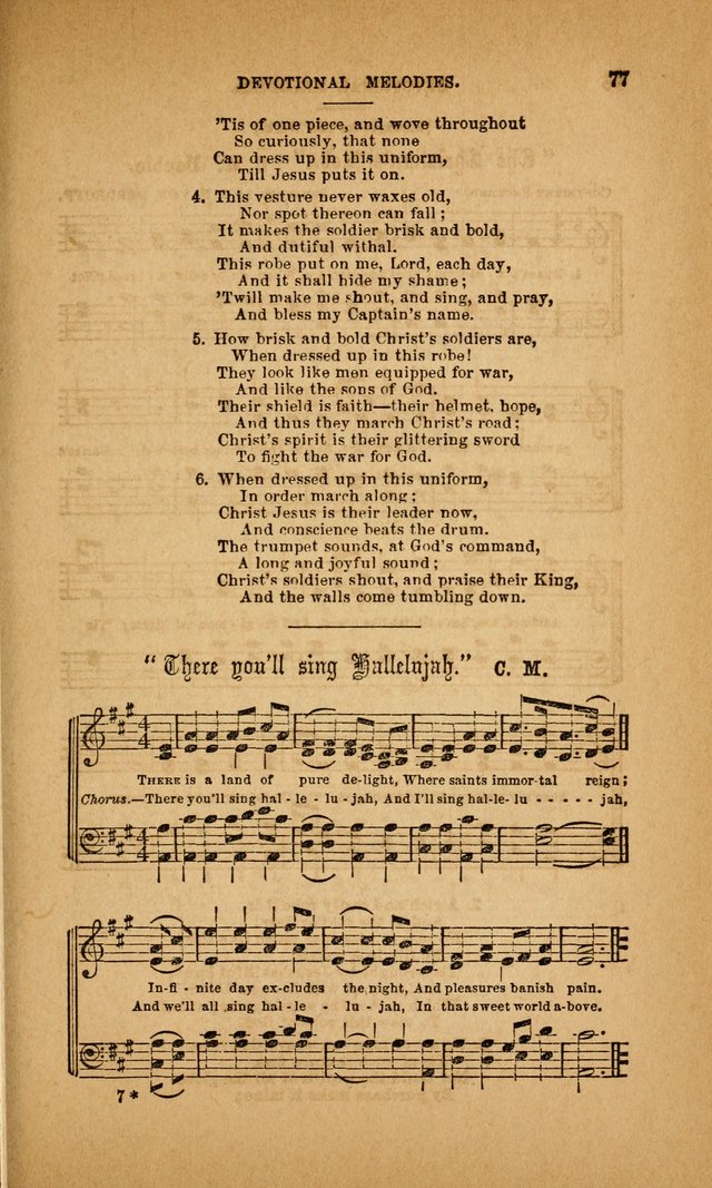 Devotional Melodies; or, a collection of original and selected tunes and hymns, designed for congregational and social worship. (3rd ed.) page 78