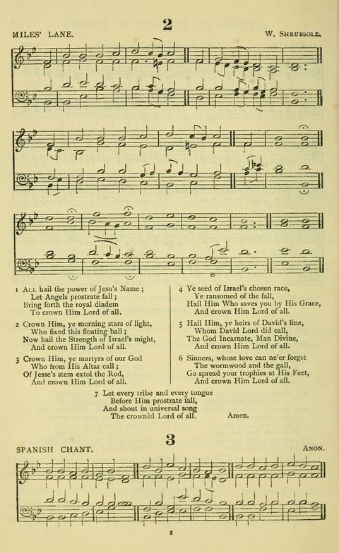 The Durham Mission Tune Book: with supplement, containting one hundred and fifty-nine hymn tunes, chants and litanies for the durham mission hymn-book (2nd ed.) page 2