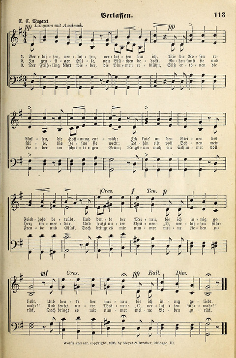 Die Palme No. 3: für Kirchen-Chöre, Sänger, u.s.w. page 113