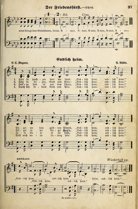 Die Palme No. 3: für Kirchen-Chöre, Sänger, u.s.w. page 97