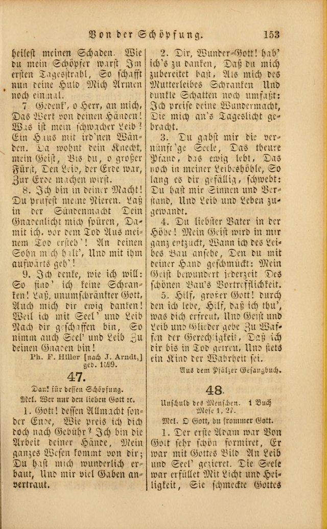 Die Psalmen Davids: nebst einer Sammlung Geistlicher lieder für Oeffentlichen und Privat-Gottesdienst page 153