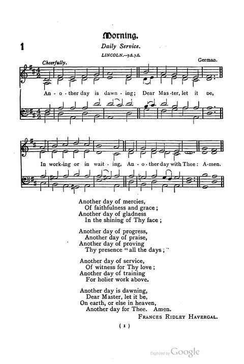 The Day School Hymn Book: with tunes (New and enlarged edition) page 1