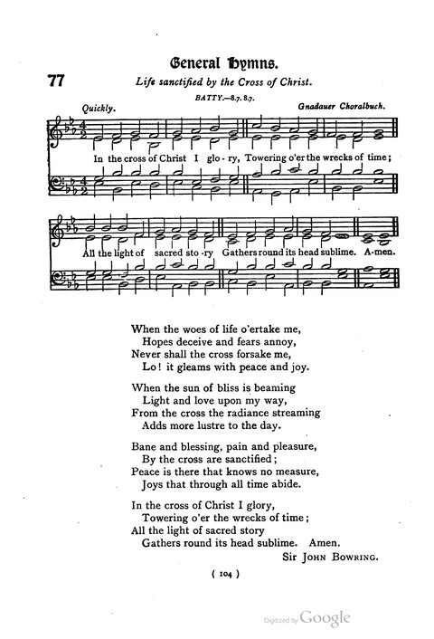 The Day School Hymn Book: with tunes (New and enlarged edition) page 104