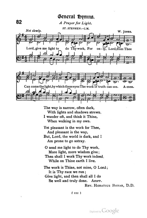 The Day School Hymn Book: with tunes (New and enlarged edition) page 111