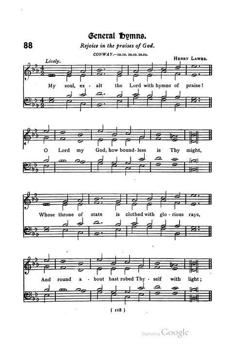 The Day School Hymn Book: with tunes (New and enlarged edition) page 118