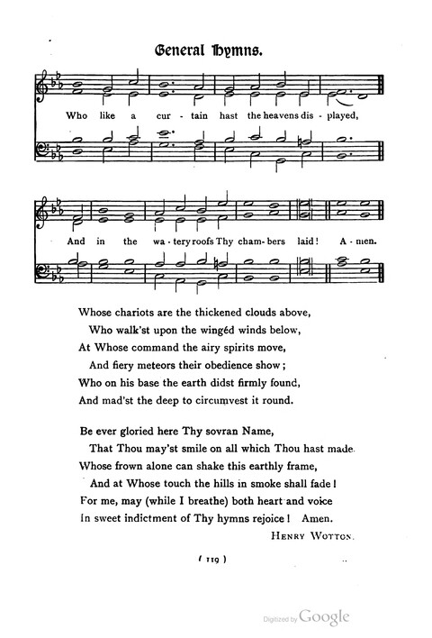 The Day School Hymn Book: with tunes (New and enlarged edition) page 119