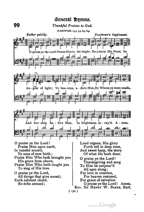 The Day School Hymn Book: with tunes (New and enlarged edition) page 132