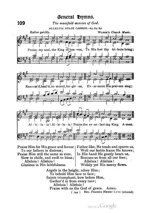 The Day School Hymn Book: with tunes (New and enlarged edition) page 144