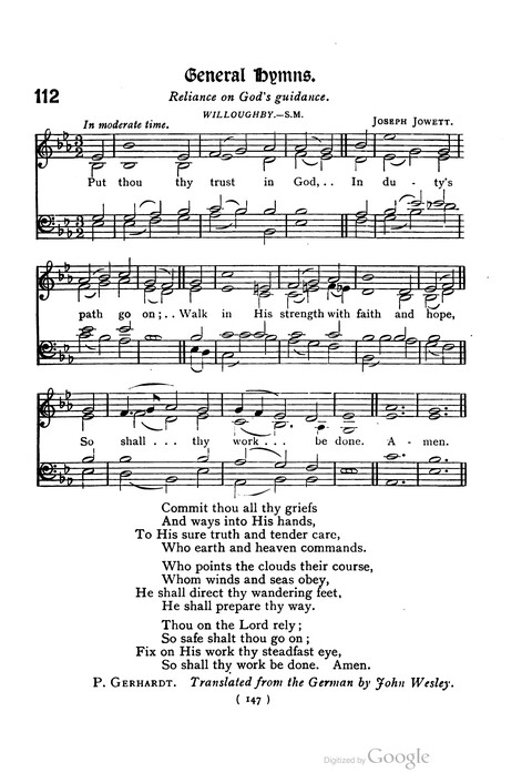 The Day School Hymn Book: with tunes (New and enlarged edition) page 147