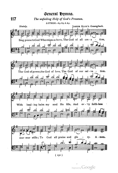 The Day School Hymn Book: with tunes (New and enlarged edition) page 152