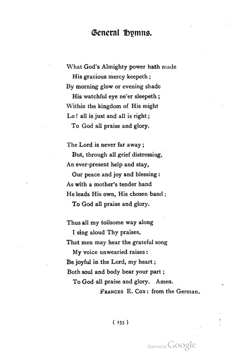 The Day School Hymn Book: with tunes (New and enlarged edition) page 153
