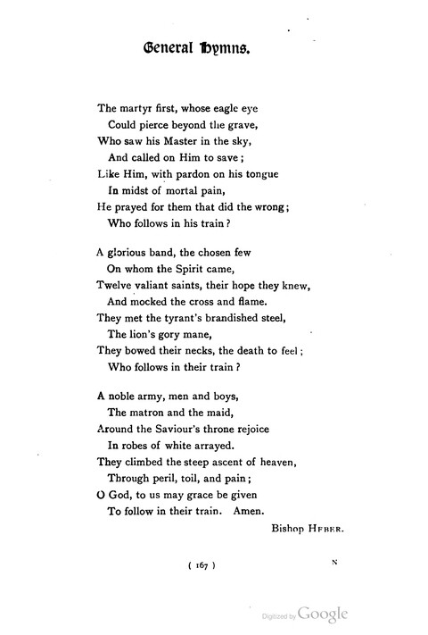 The Day School Hymn Book: with tunes (New and enlarged edition) page 167