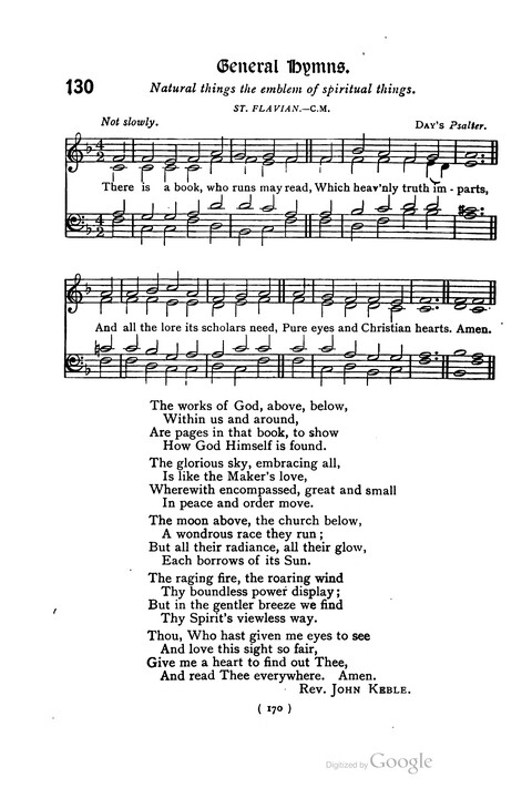 The Day School Hymn Book: with tunes (New and enlarged edition) page 170