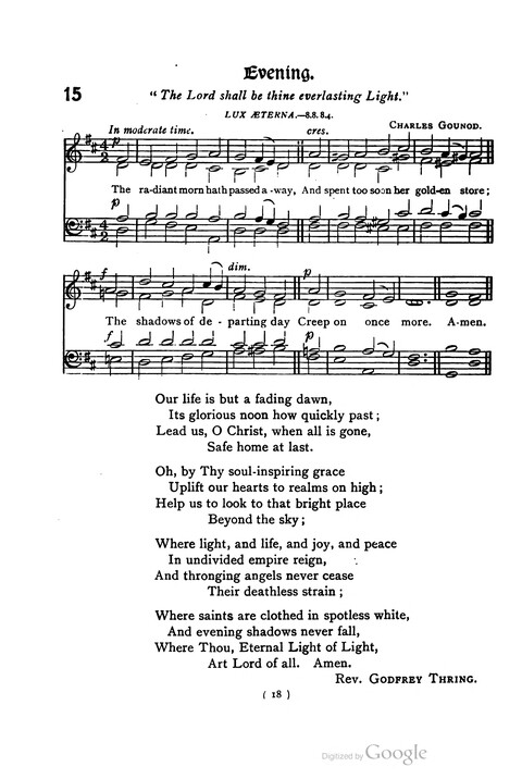 The Day School Hymn Book: with tunes (New and enlarged edition) page 18
