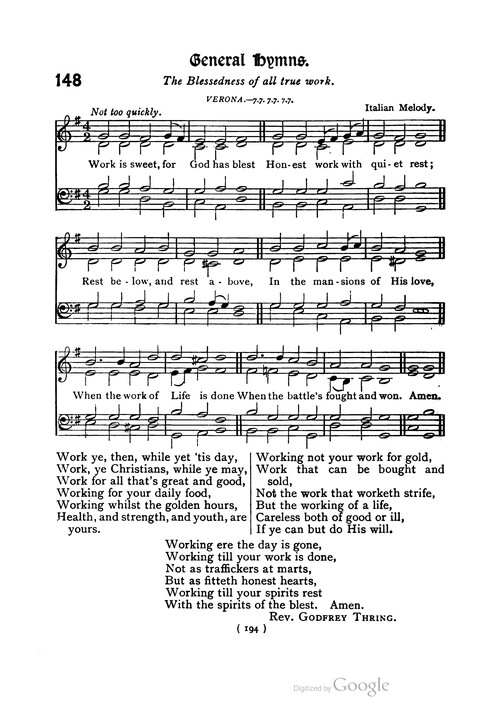 The Day School Hymn Book: with tunes (New and enlarged edition) page 194