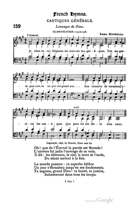 The Day School Hymn Book: with tunes (New and enlarged edition) page 214