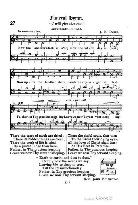 The Day School Hymn Book: with tunes (New and enlarged edition) page 33