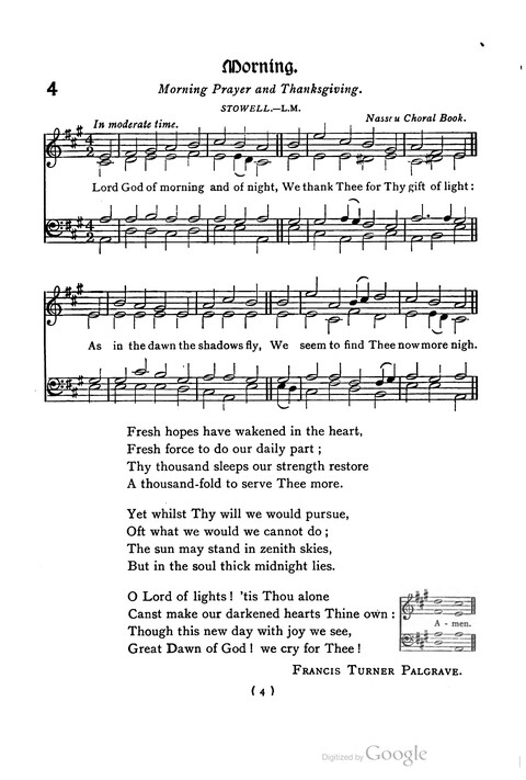 The Day School Hymn Book: with tunes (New and enlarged edition) page 4