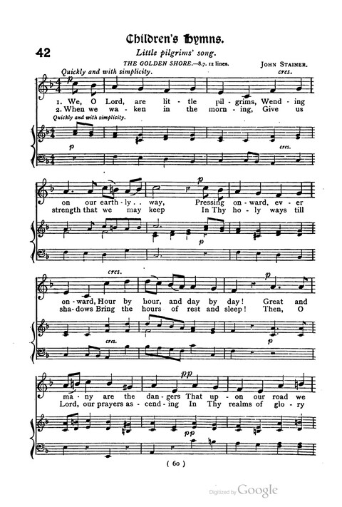 The Day School Hymn Book: with tunes (New and enlarged edition) page 60