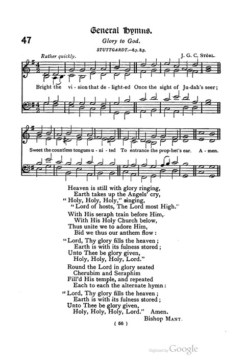 The Day School Hymn Book: with tunes (New and enlarged edition) page 66