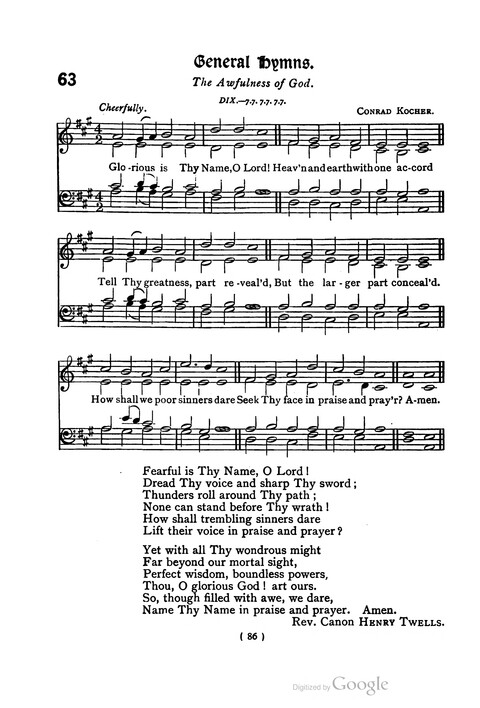 The Day School Hymn Book: with tunes (New and enlarged edition) page 86