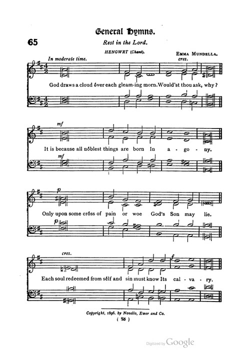 The Day School Hymn Book: with tunes (New and enlarged edition) page 88