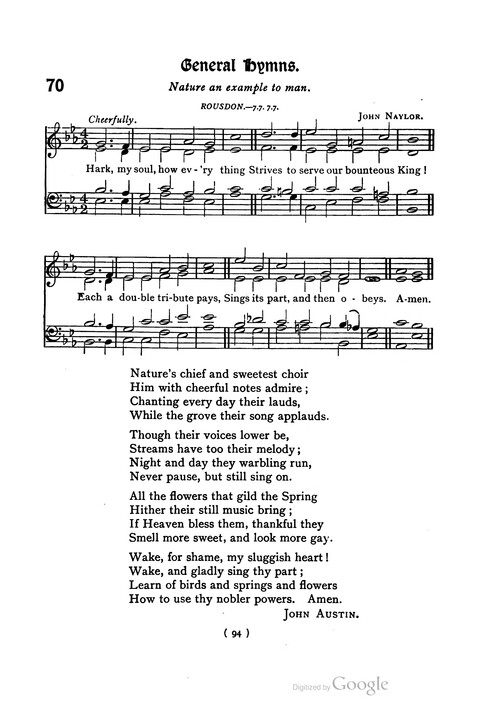 The Day School Hymn Book: with tunes (New and enlarged edition) page 94