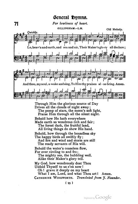 The Day School Hymn Book: with tunes (New and enlarged edition) page 95