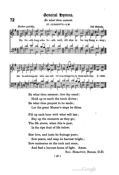 The Day School Hymn Book: with tunes (New and enlarged edition) page 96